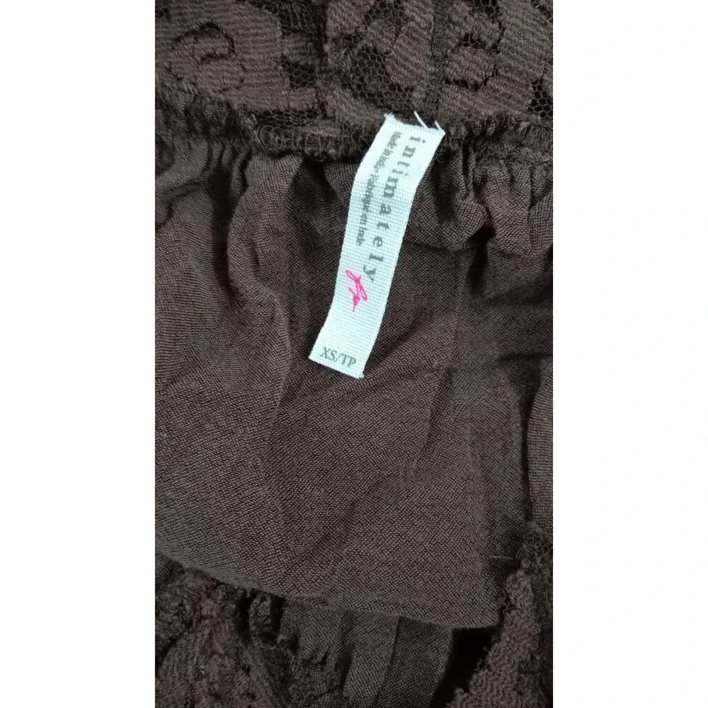 Intimately Free People Fiona Cami Blouse Top Tank Sleeveless Lace Slip XS 290111